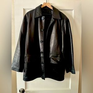 Men’s leather blazer